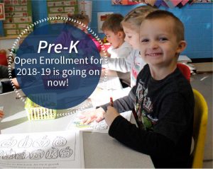 Pre-K open enrollment 2018-19